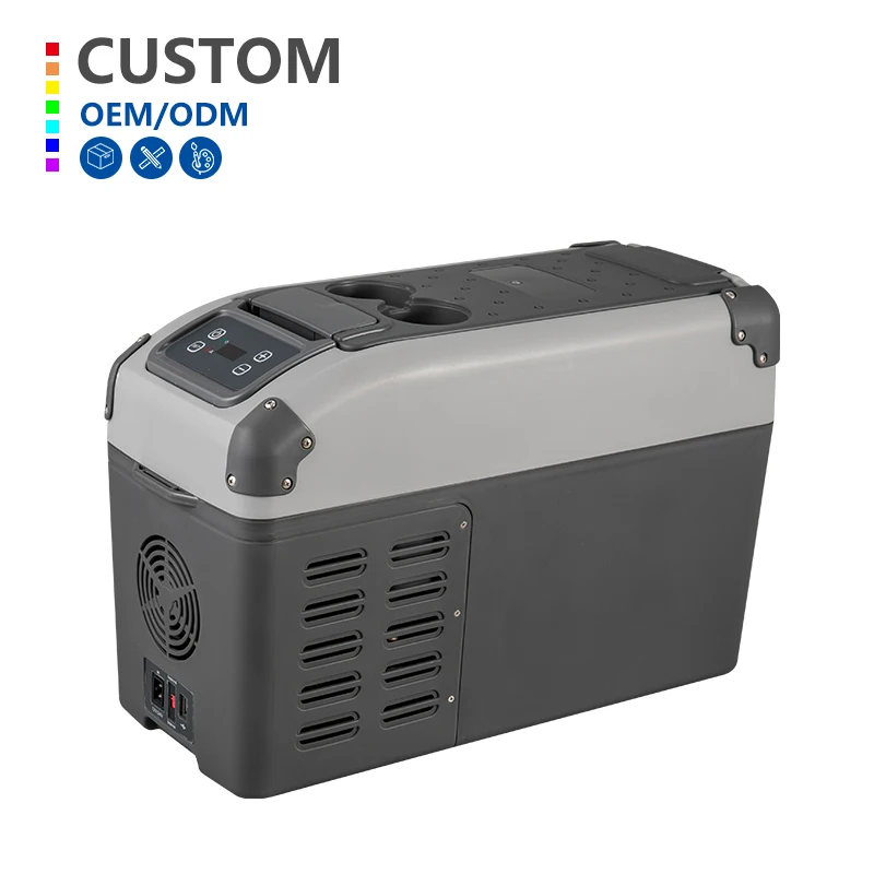 DC 12V/24V Portable Compressor Freezer Car 12L Auto Electric Costom 12 Volt Fridge for RV Boat