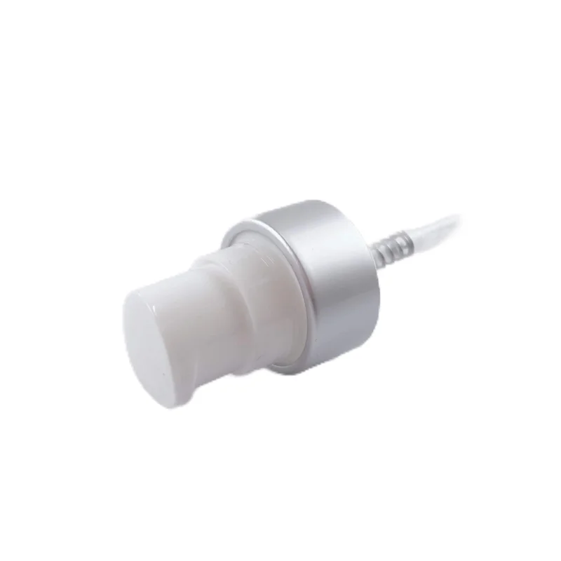 20-400 20mm matte gold color treatment pump with silver aluminum for serum and scream cosmetic packaging