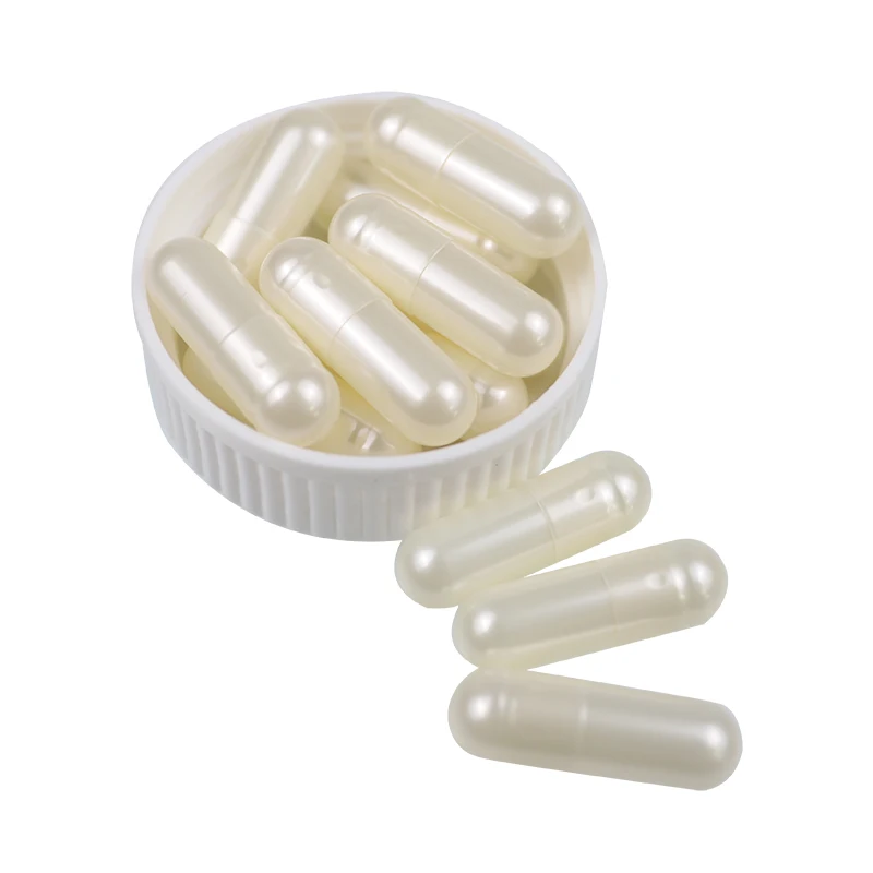 Pearl  White  color size 000 00 0 1 2 3 4 empty hard gelatin capsule