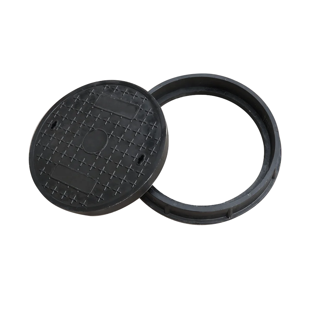 High Quality Composite Light Round Black Green Resin FRP Manhole Cover for Garden and Roads