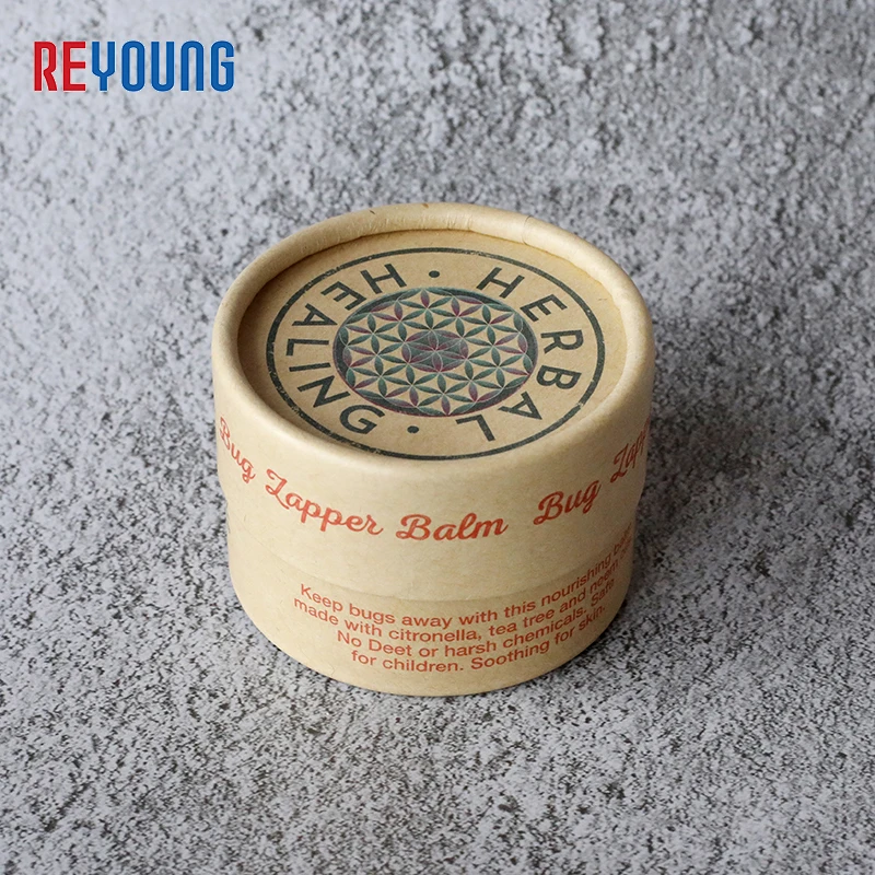 Eco Friendly Cosmetic Packaging Personalised Biodegradable Paper Soap Powder Chocolate Health Products Kraft Packaging Tube