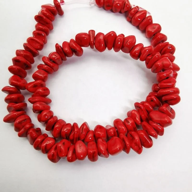 Chippings Beads 4x9mm Bright Colorful Turquoise Irregular macadam Beads Loose Beads Diy Accessories Jewelry Making