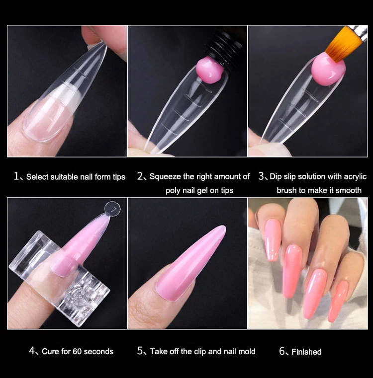 120 Pcs/Box OEM	 Mold Quick Building Forms Tips Nail Finger Extension Tools