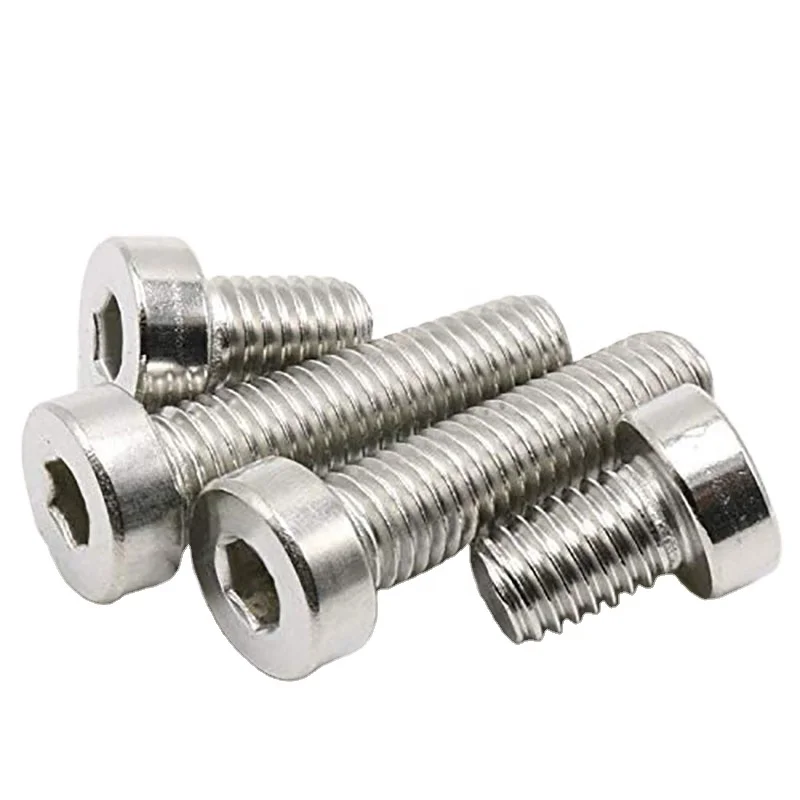 screws manufacturing factory screws fasteners stainless steel bolts Low profile Hex/Hexagon Socket Machine Screw