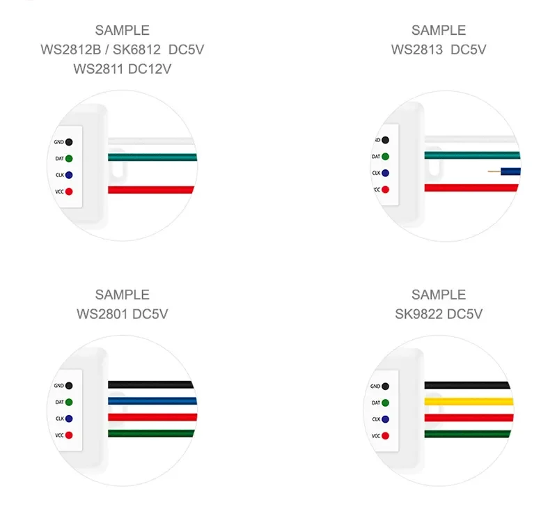 Aluminum profile led strip light DC5V-24V rgbw dmx512b led programmable controller
