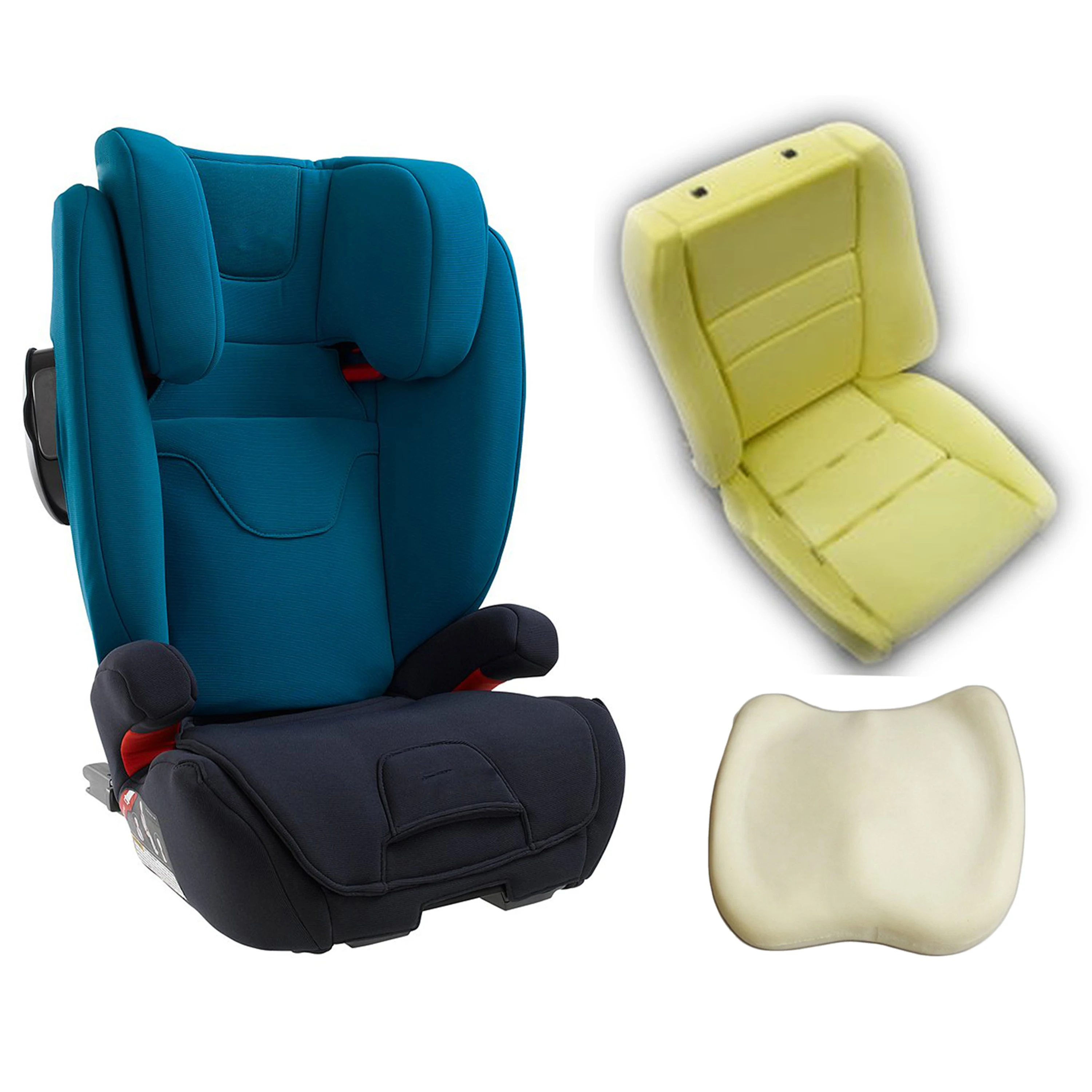 Custom Flexible Moulded Polyurethane PU Foam Cushion For Baby Car Seat With ODM OBM OEM