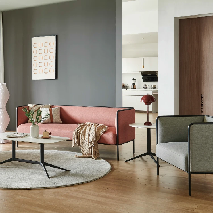 Commercial Sofa Reception Area Modular Fabric New Design I Shape Modern Office Sofa Sectional Sofa Set Office Furniture