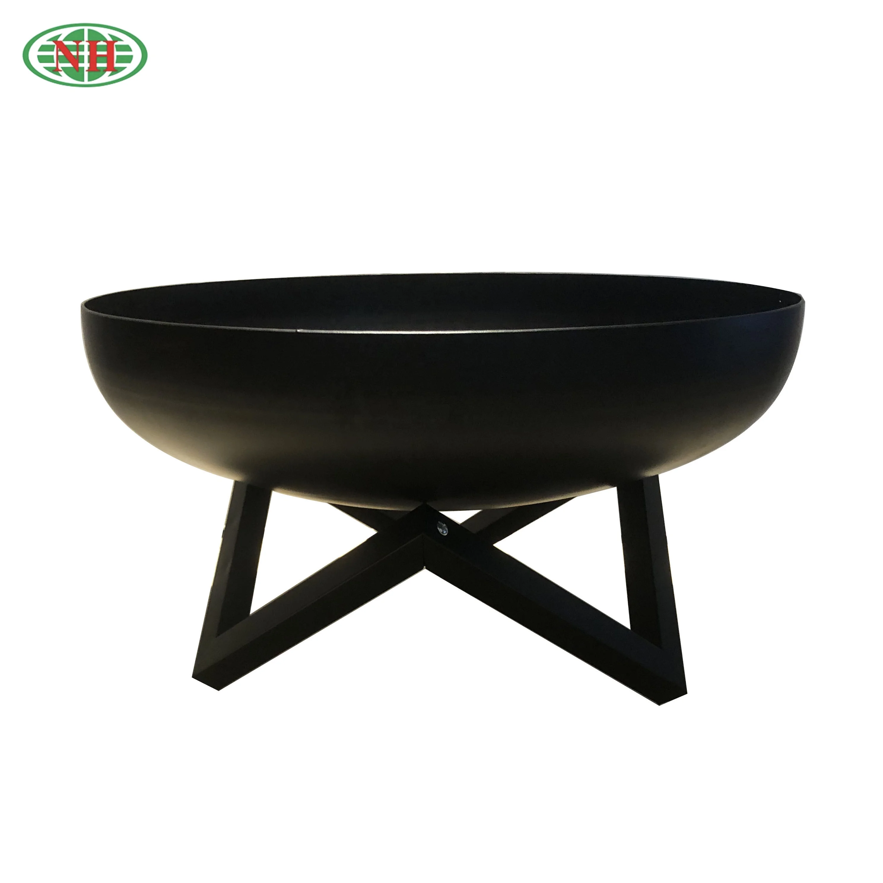Camping Patio Round Wood-burning Corten Steel Outdoor Garden Fire Bowl