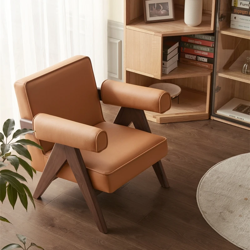 Modern New Design Comfortable Living Room Leisure Sofa Upholstered Armrest Chairs Single Sofa