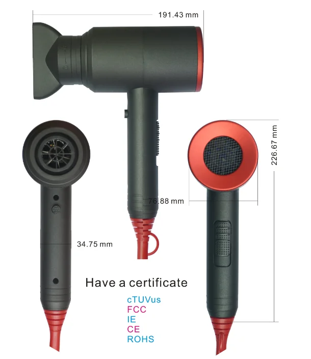 High Power High Efficiency Professional Hair Dryer Salon AC Hair Dryer