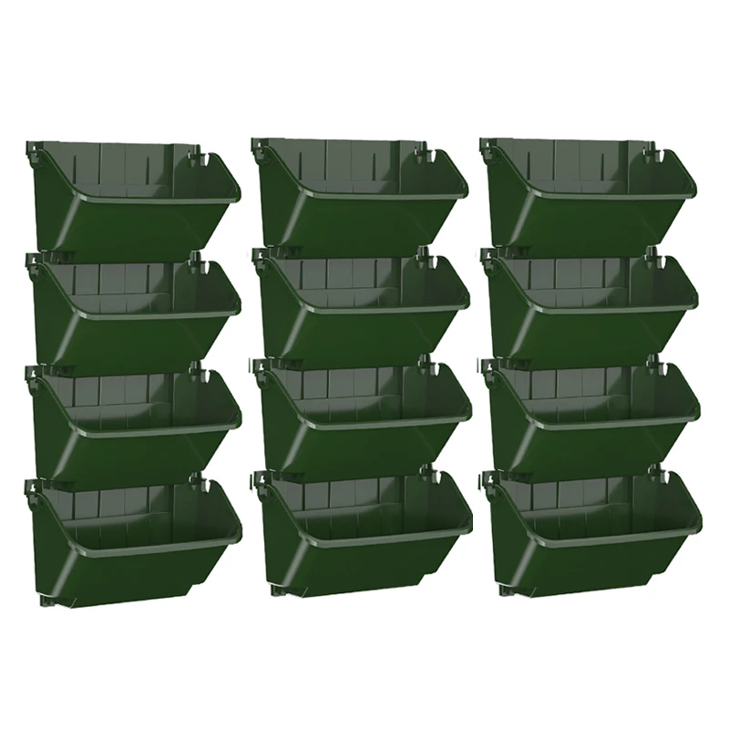 Wall Hanging Vertical Green  Drip Irrigation System with Stackable Plastic Flower Pots for Urban Gardens