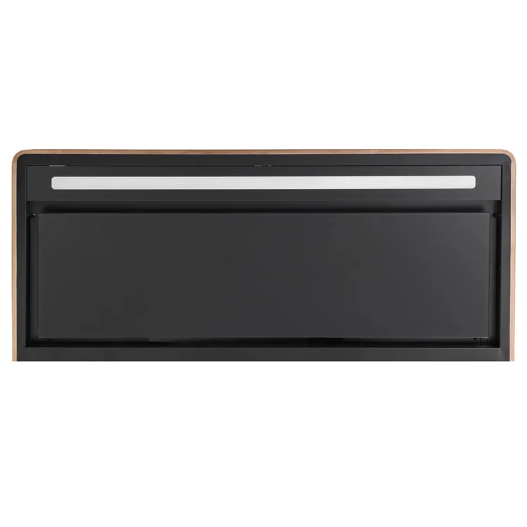 Высококачественный новый дизайн 900 мм черный медный моторный козырек из закаленного стекла для кухни