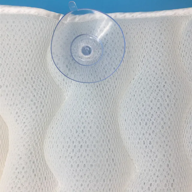 Wholesale ergonomic spa wedge bath pillows for tub neck and back support spa cushion for tub spa bath pillow