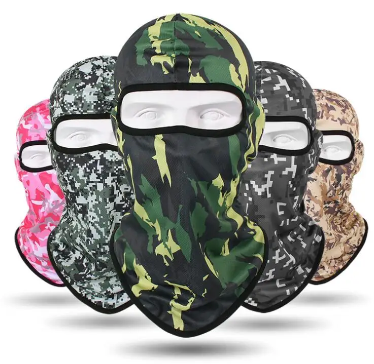 Summer High quality cooling Breathable full Face protective Ice silk mask Outdoor Cycling Hunting Hiking masks Hat