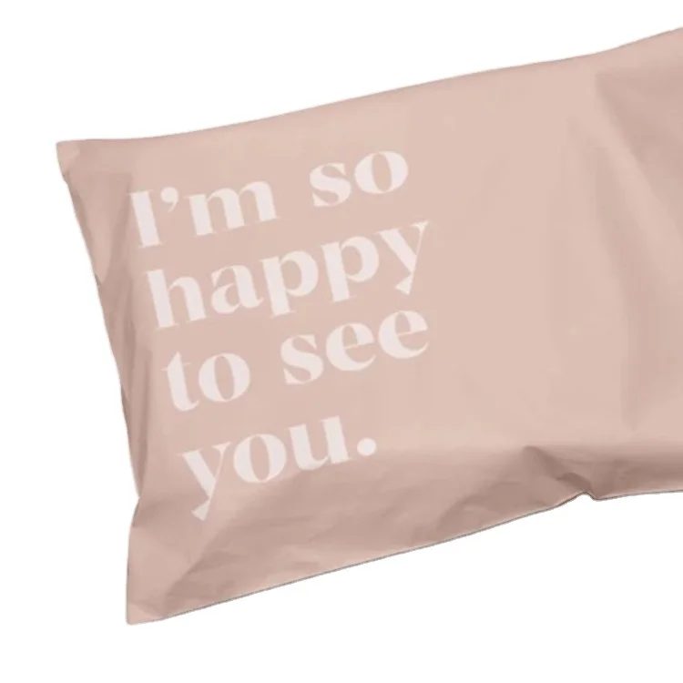 
OEM Personalised Compostable Nude Poly Mailers Packaging Bags Clothing Beige Custom Mailing Bags 