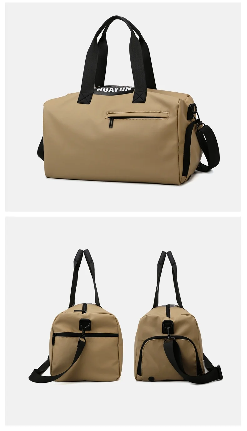 Handheld Reinforced Bag Shoulder Strap Hook Dry wet Separation Independent Shoe Compartment Sports Travel Bag