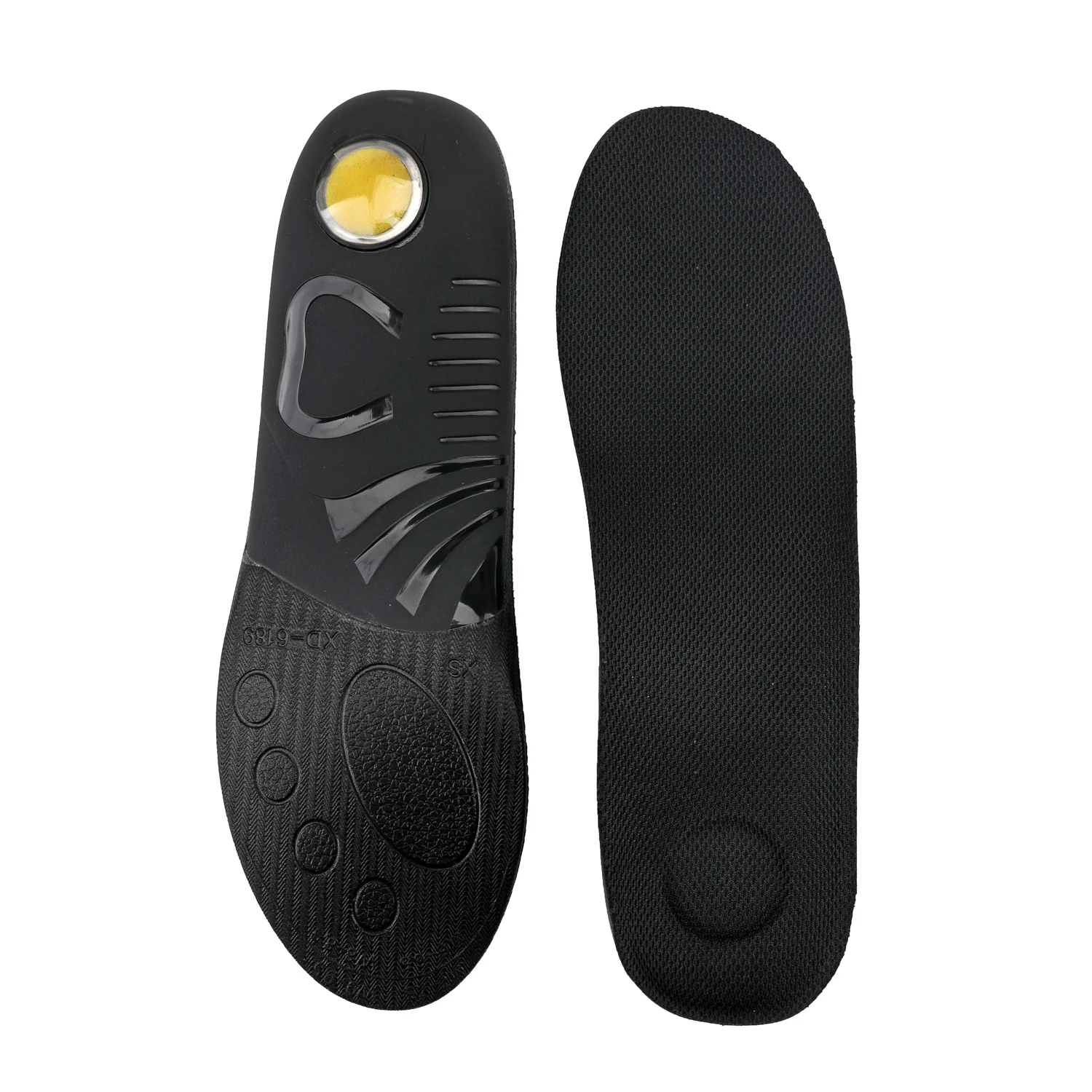 PU cushioning insole soft comfortable shock-absorbing arch sports insoles for men and women
