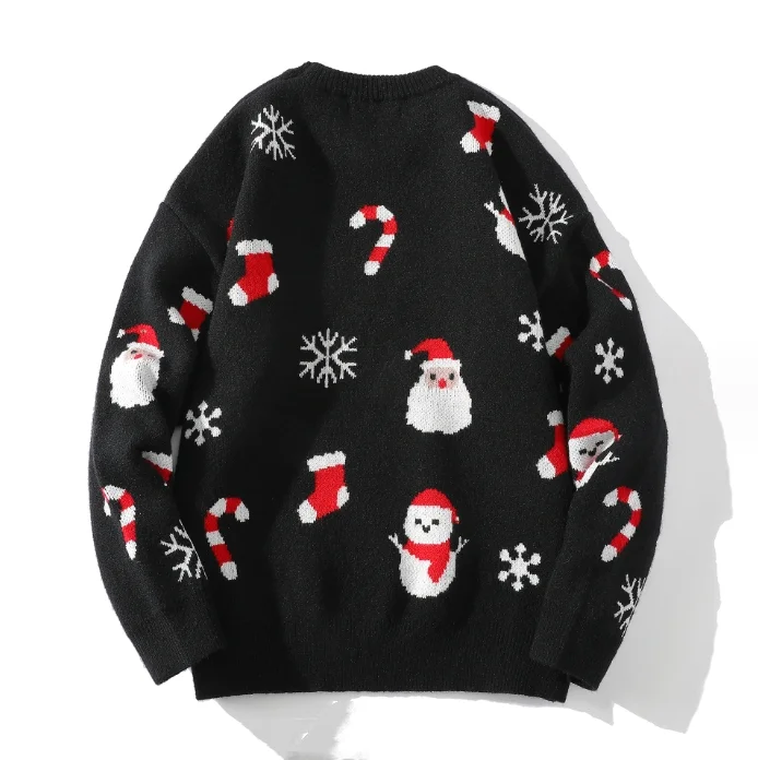 Sweater Men Sweater Jacquard Pullover Knitwear Winter Crew Neck Knitted Custom Men Knit Sweater