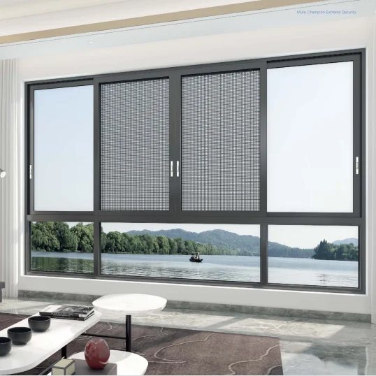 Guangdong Foshan aluminum sliding doors and glass windows Full Size glass With Low Price And High Quality window and door