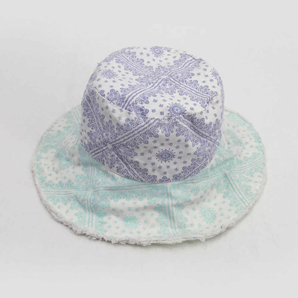 Summer Colorful Unisex Oversized Print Patchwork Bucket Hat