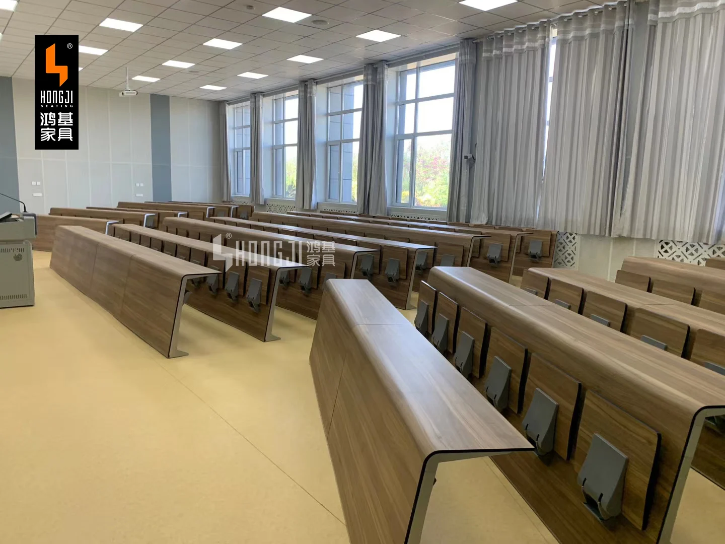 School furniture in lecture hall TC-983 education furniture student chair from hongji seating