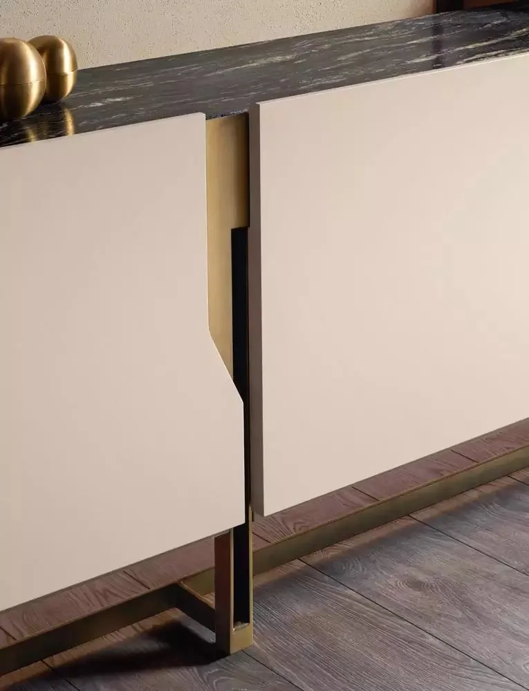 Baking Lacquer Craft Sideboard Wooden High Quality Storage Buffet Cabinet