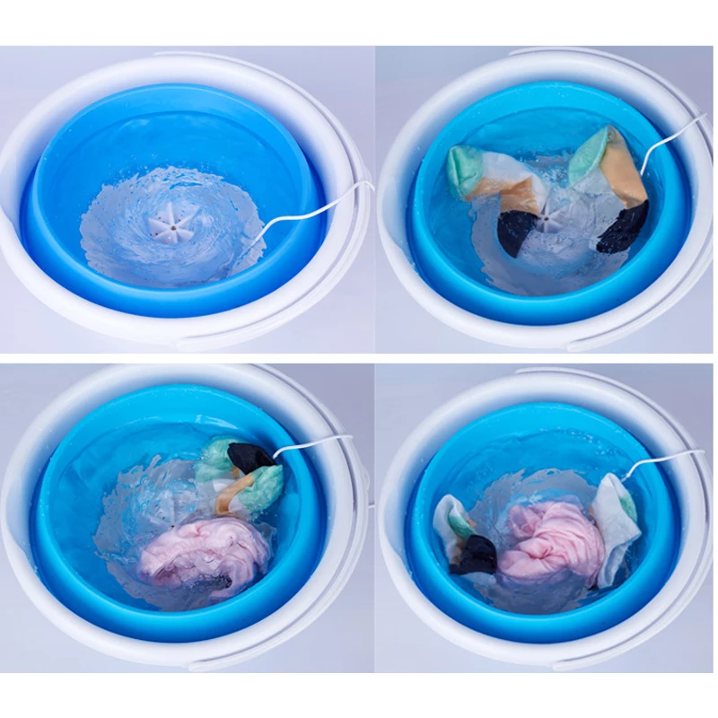 
Amazon Топ продавец 2020 Новый 2 в 1 обновленный мини стиральная машина складной стиральный гаджет с ковшом автоматический материал 