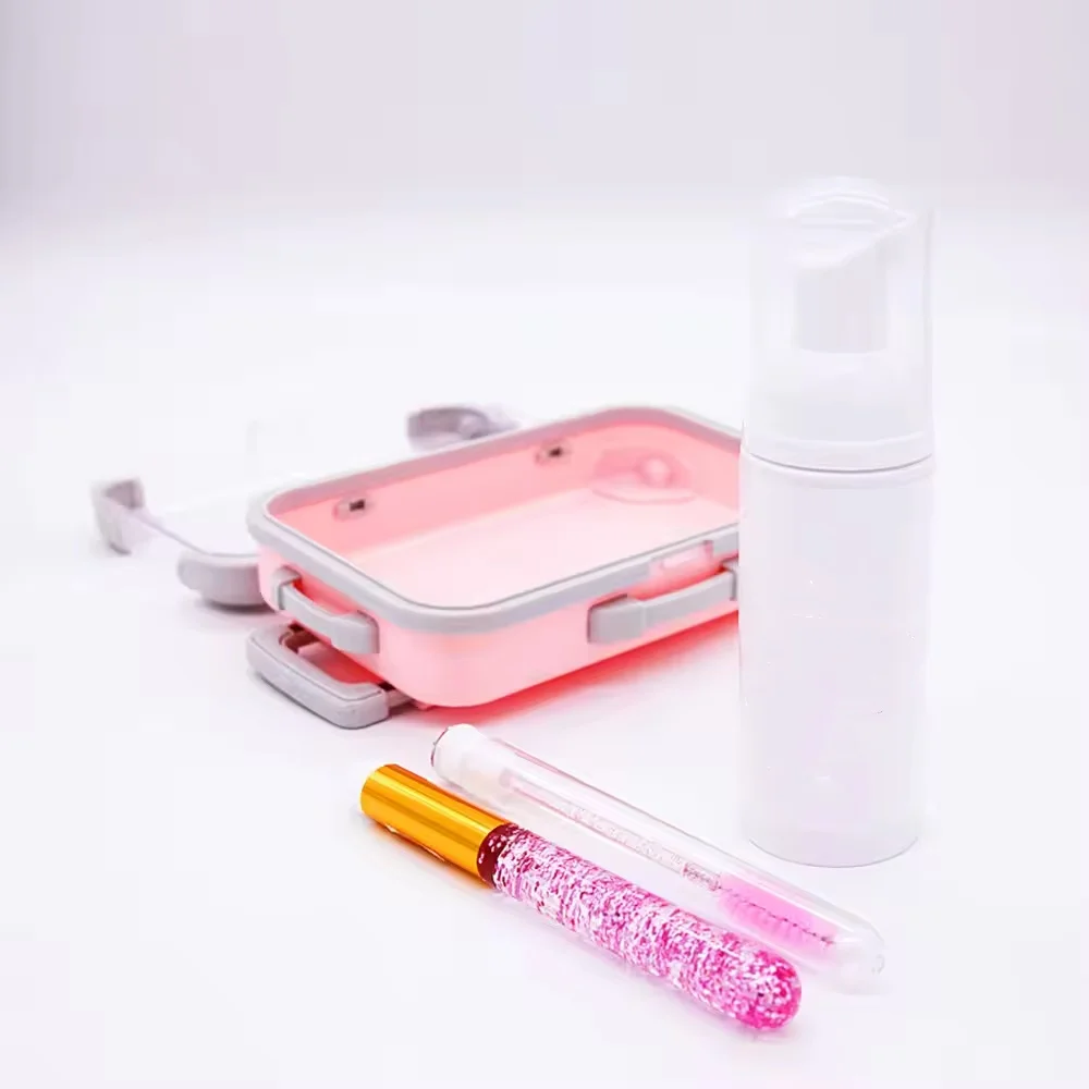 lash shampoo eyelash extension cleanser foam private label lash shampoo set lash cleaner bottle bath brush logo foam cleanser