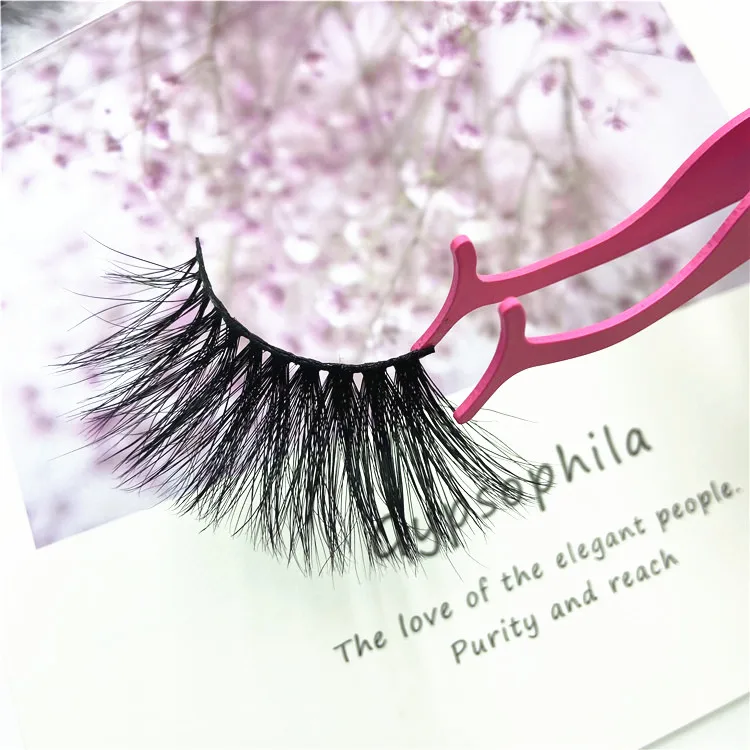 Частная торговая марка красивые норковые ресницы оптом пушистые 3d норковые ресницы 25 мм бумажная коробка упаковка MN17