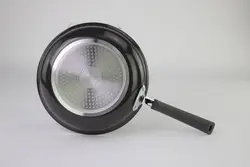 Hot Sale 2pcs Induction Bottom Aluminum Non Stick Kitchen Utensils Electric Frying Pan Set With Silicone Handle