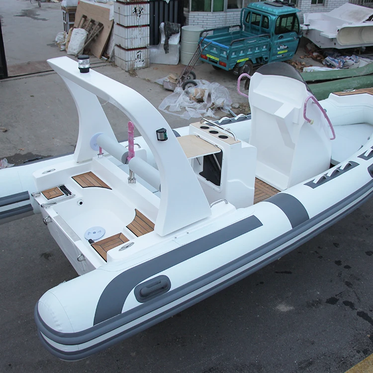 19ft luxury tender yacht 5.8m fishing boat with luxury seat rib 580 with CE certification