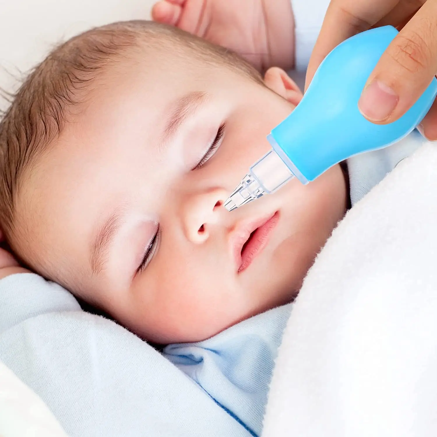 BPA Free silicone nasal suction tool Safety Nose Cleaner silicone baby nasal aspirator