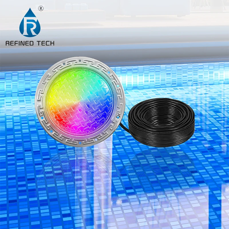 Рафинированное цветное освещение для бассейна из нержавеющей стали 316L RGB Pentair сменный светильник цветные светодиодные фонари