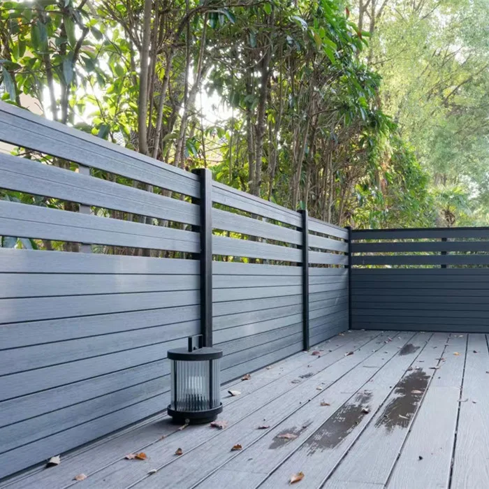 6 футов композитная WPC алюминиевая рама ограждение стены дерево пластик Евро открытый декоративный сад дешевые панели забора