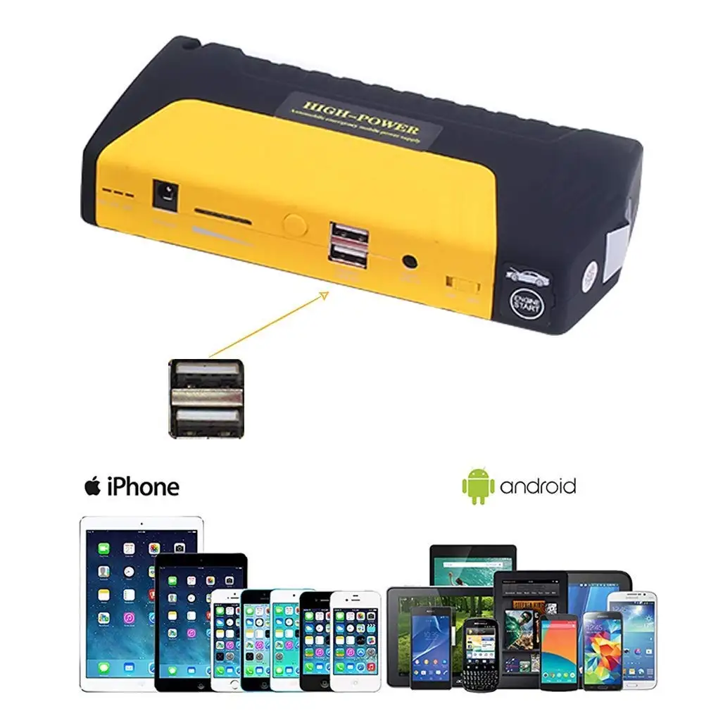 portable multifunction jump starters dc 12v jumpstart powerbank car battery charger jump starter air compressor
