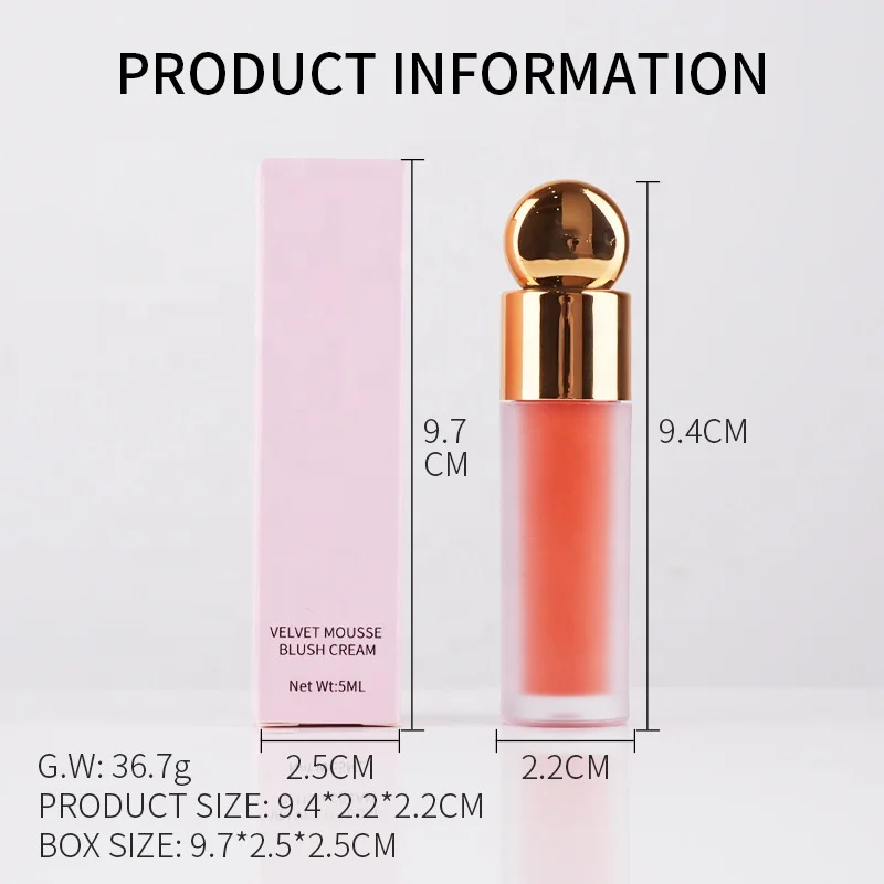 Wholesale professional Makeup Prodact velvet blush high quality natural sell