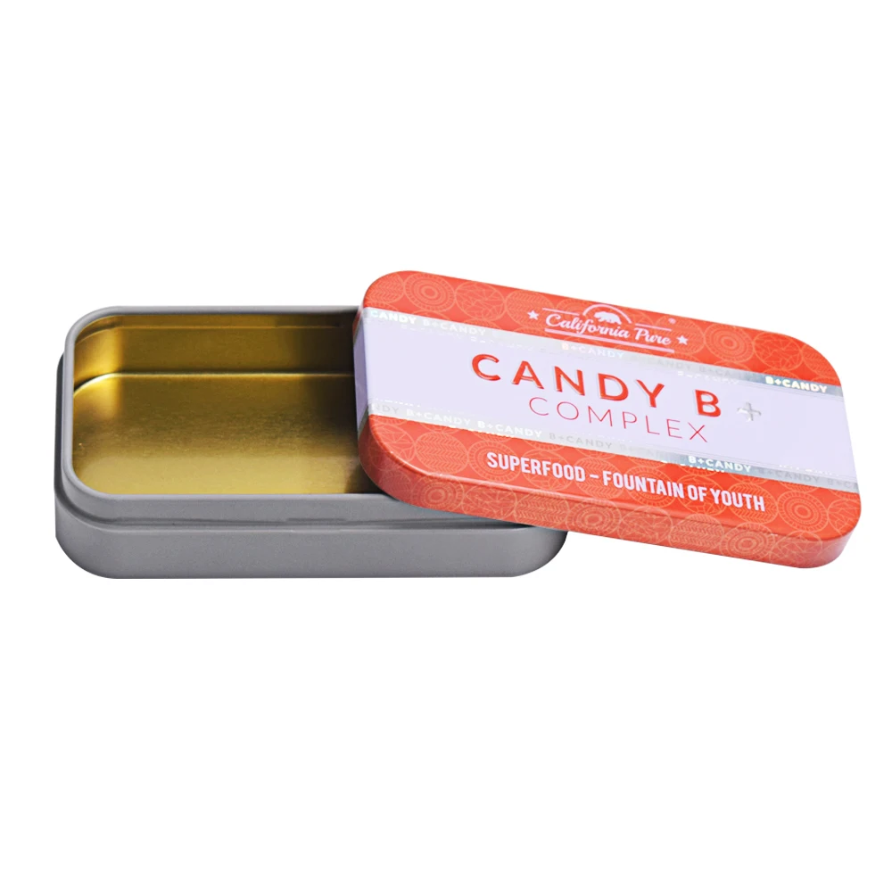 Factory Custom Mint Candy B+ Packaging Tin Box