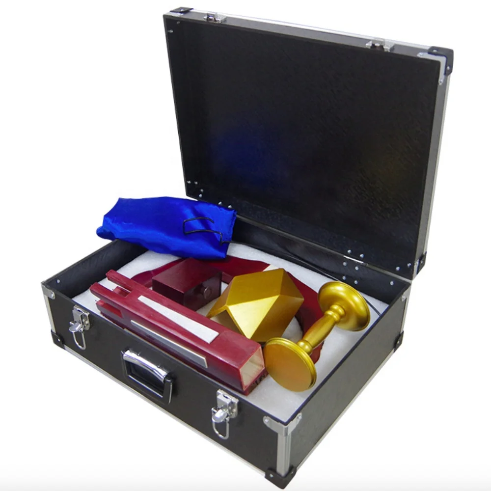 Professional Stage Magic Prop Floating Table with anti-gravity box and candle holder for Magicians Magic Show