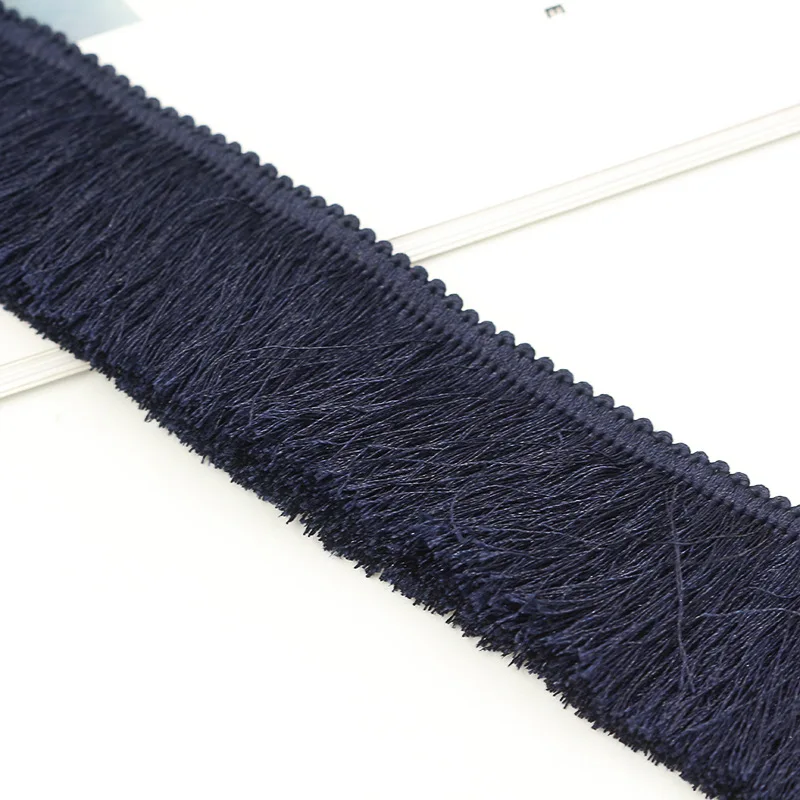 High Quality 3.5CM More Colors Thickness Silky  Fringe Tassel Trimming For Decoration