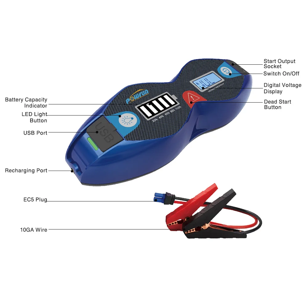 Распродажа, многофункциональный портативный автомобильный аккумулятор, пусковое устройство
