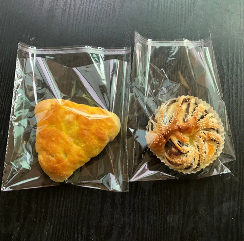 Cookie packaging bags Clear Personalized custom Plastic Bakery  small big favor cookies Eco-friendly flat for online stores