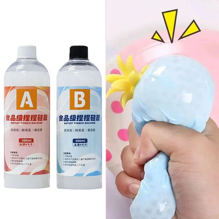 Art Relieve Stress Product liquid silicone Diy Hand Mold Cat Claw Decompression Toy Kneading Rubber