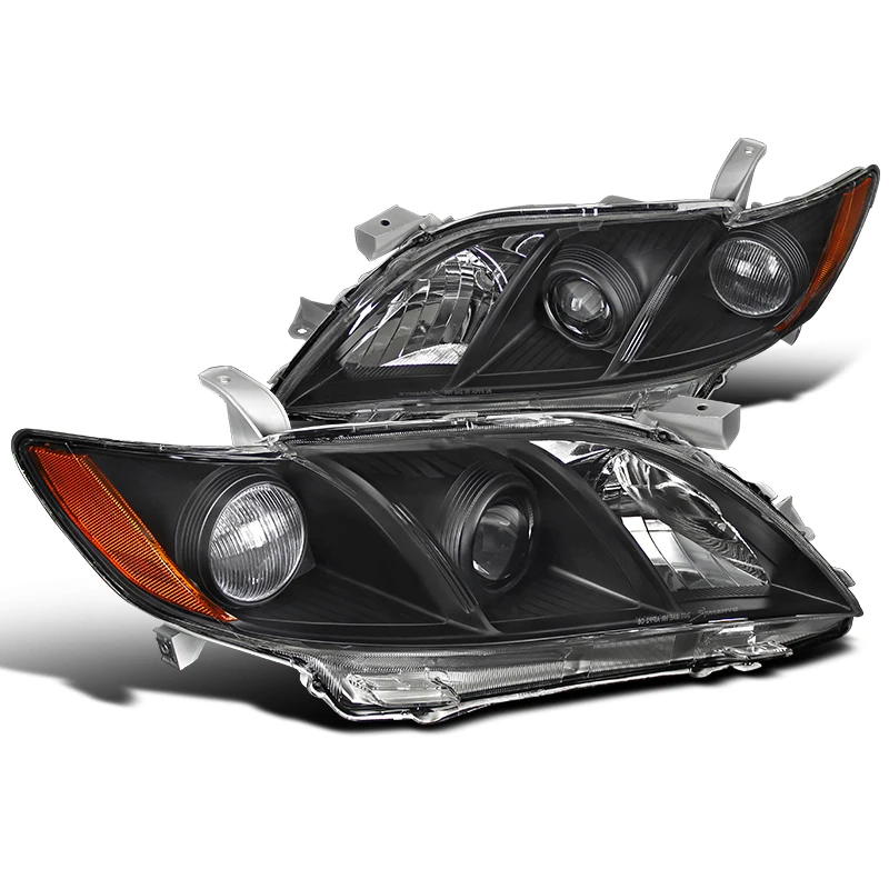  Налобный фонарь для Toyota Camry 2007 2008 2009 налобный с черным корпусом американская версия автомобильные фары автомобильная