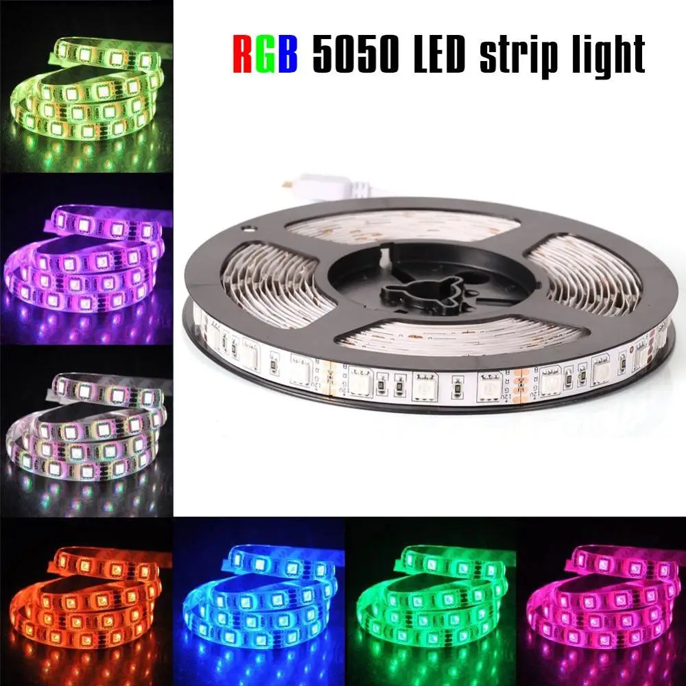 Wholesale Smart Cheap Wifi Flex 12V Flexible SMD 5050 RGB  Pack 5m led strip light