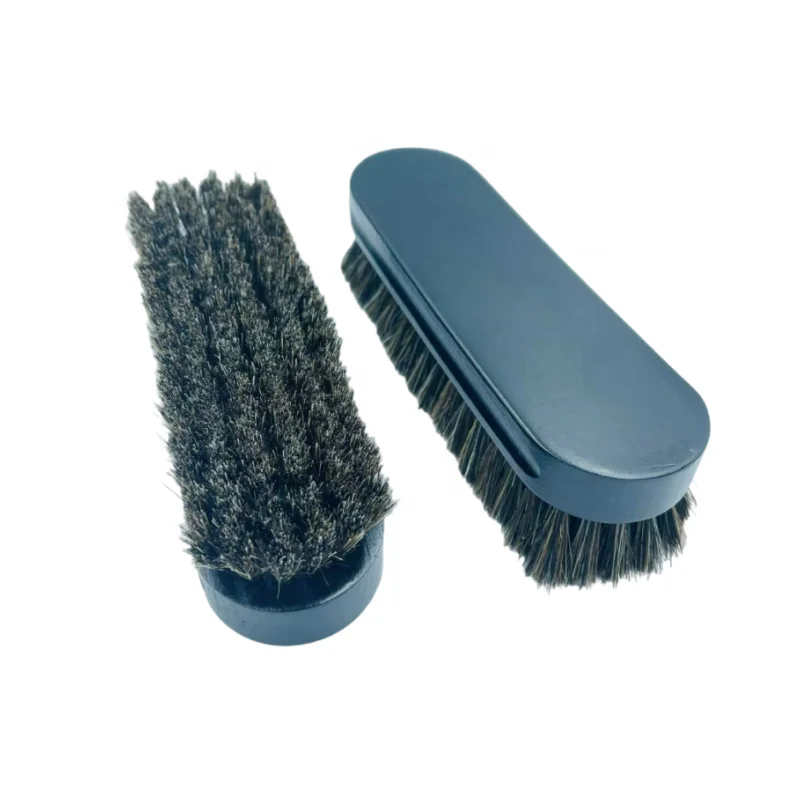Chemical Resistant Car Interior Leather Upholstery Soft Premium Horse Hair Detailing Brush Clean with Wood Handle