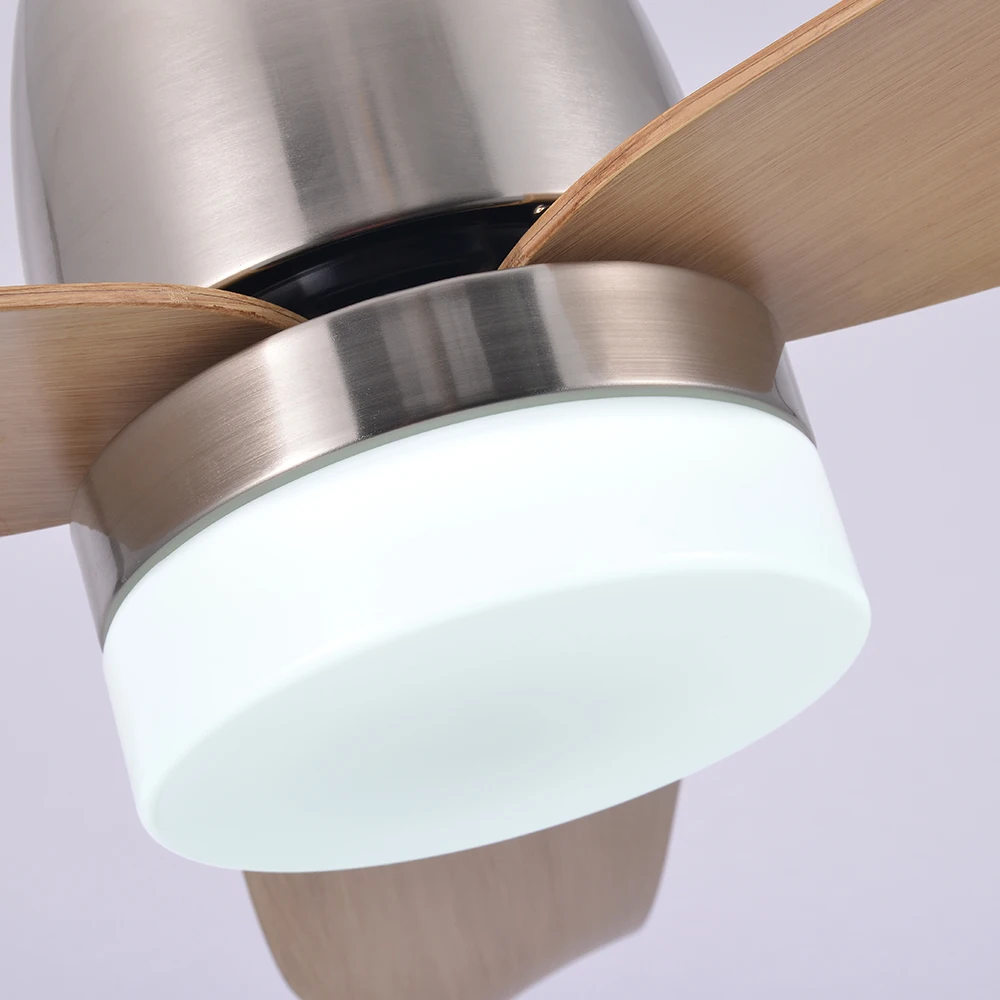 Modern 44Inch Living Room Ceiling Fan With Light Home Remote Control USA Electric 220 Volt Ceiling Fan With Lights