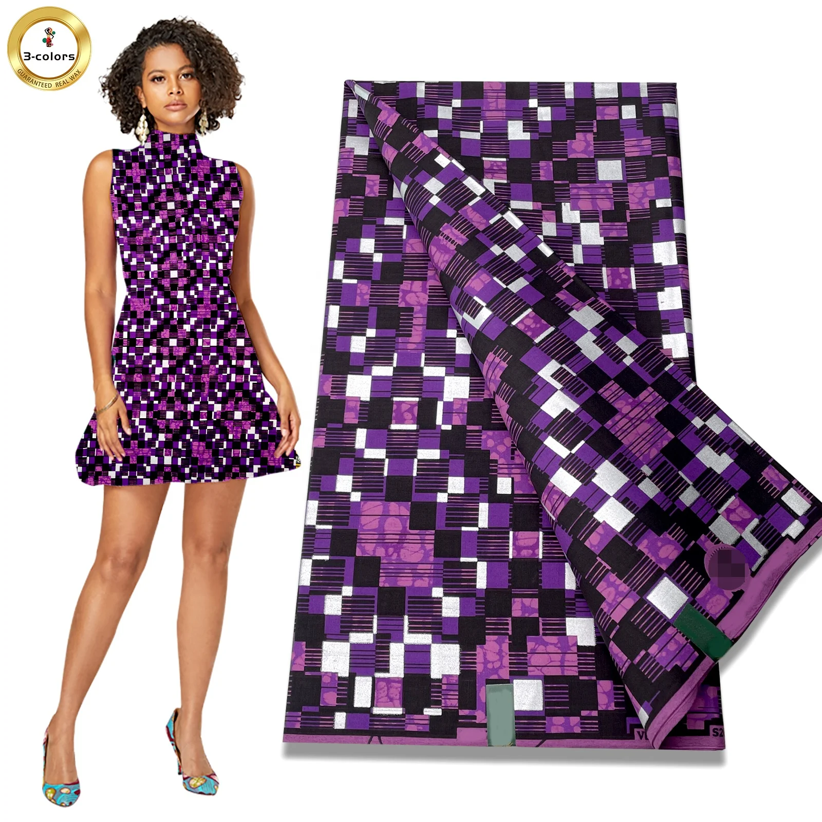 100% Cotton African Wax Prints Fabric Ankara Wax High Quality With Good Price