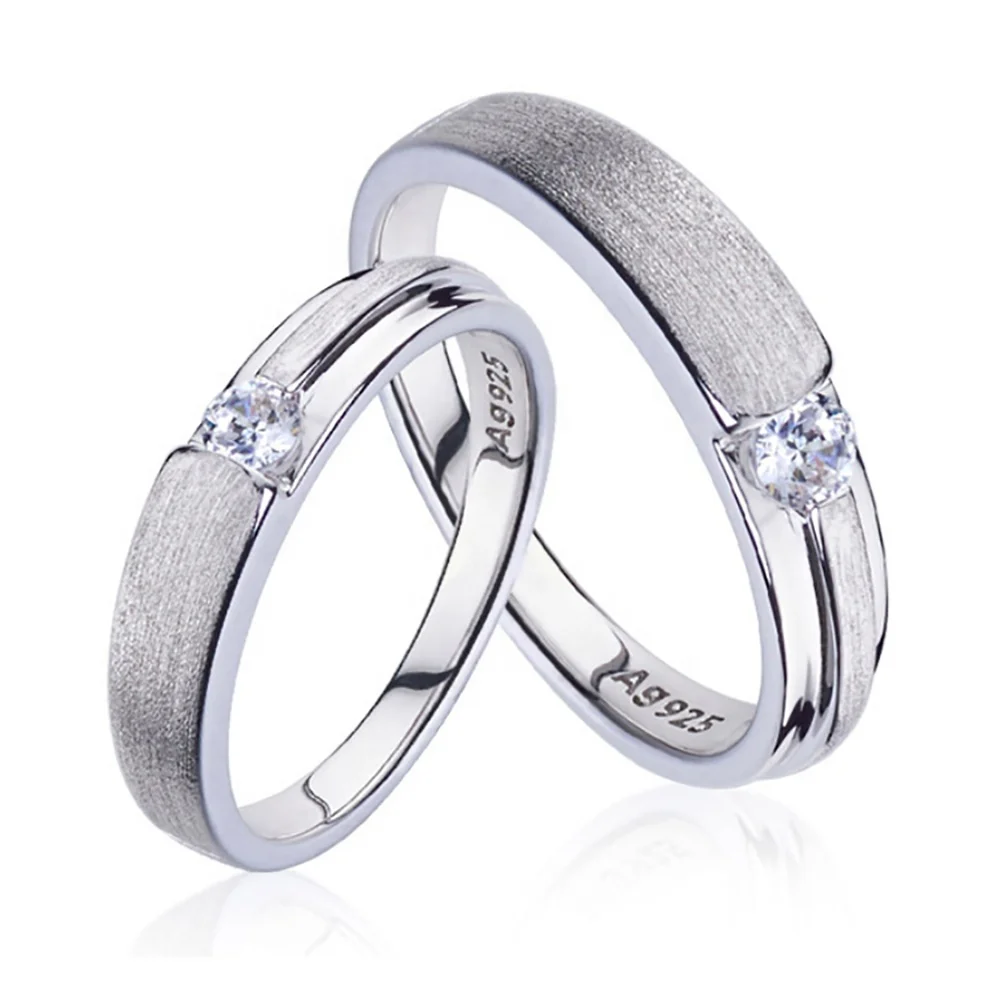 White Gold Italian CZ 925 Sterling Silver Ring For Men