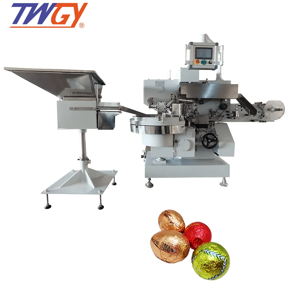 Chocolate foil wrapping machine spherical/oval Chocolate Foil packing machine