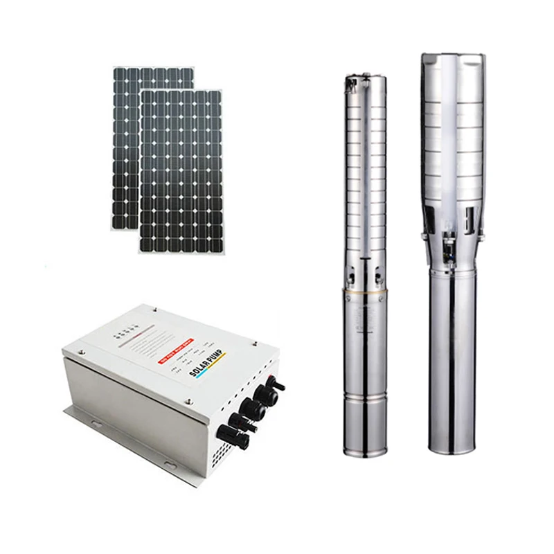 Solar 24V Dc Borehole Solar Washing Machine Pump Submersible Deep Water Well Pump